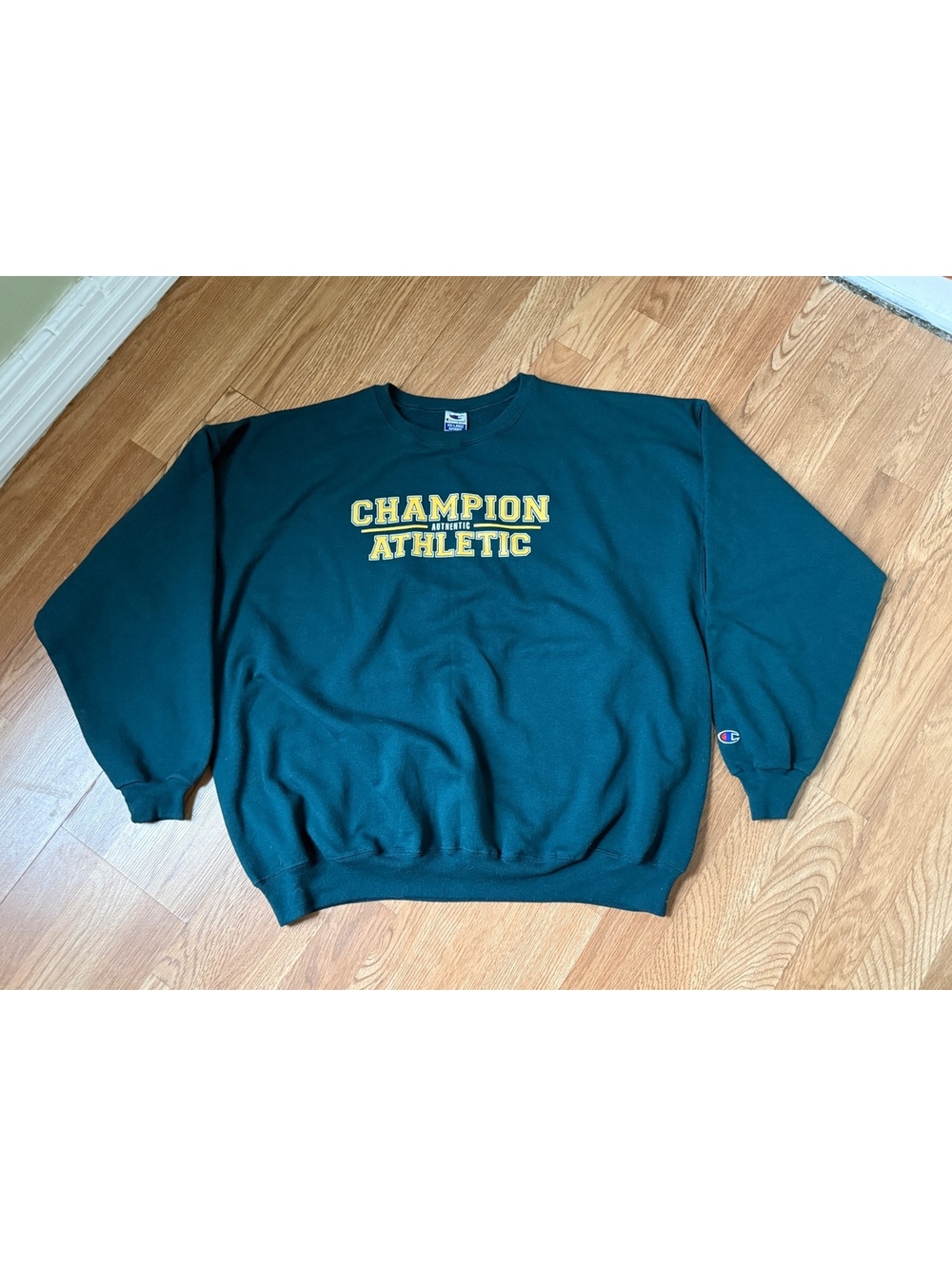 Vintage 90s Champion Athletic Crewneck Sweatshirt XX-Large Green